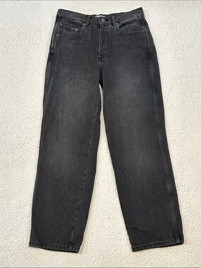 Boyish Timmy Rigid High-Rise Straight Jeans size 28 Space Odyssey Black Wash